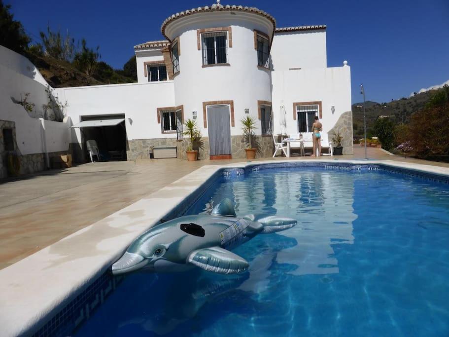 Countryside Private Apartment With Pool & Sea View Torrox Bagian luar foto